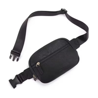 Sac banane en PU à blocs de couleur avec logo personnalisé, sangle réglable, sac bandoulière pour le sport, les voyages, l'usage quotidien et les activités de plein air