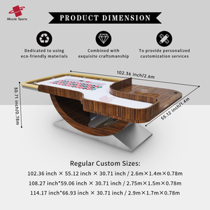 MG Fully Factory Customized <strong>Direct</strong> Professional Professional Casino Quality Roulette Wheel <strong>Table</strong> Luxury Single 0 Double 0 - Product Image 4