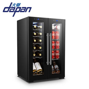 Celulares de vidro freestand refriger refrigeradores porta dupla vinho refrigerador - Product Image 5