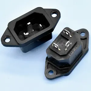 Konnektör veya fiş veya Jack veya soket AC güç kaynağı şarj demir 3 Pin ayak ucuz ürünleri tasfiye satışı
