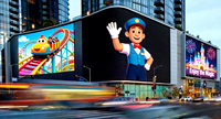 Layar LED Video atau Gambar P4 P5 P10 Tahan Air IP65 untuk Iklan Komersial, Grosir Baru untuk Billboard Luar Ruangan