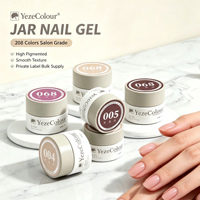 Gel à ongles en pot marque privée YezeColour – Teintes vives, emballage personnalisé, approvisionnement en gros pour salons de manucure