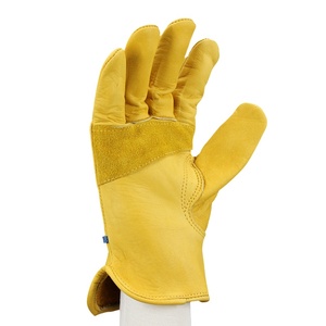 Guantes de seguridad para trabajo industrial, protectores impermeables para construcción de cuero, jardinería, venta al por mayor, fábrica China - Product Image 3