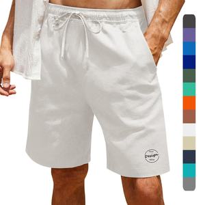 Custom Embroidery 100% Polyester Mesh Quick Dry Breathable Training <b>Shorts</b> Elastic Waist Street Wear Baggy Style Plain <b>White</b> - Product Image 1