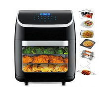 Friteuse à air chaud HY 1700W avec contrôle tactile numérique, grande capacité 12L 15L, four à air chaud sans huile