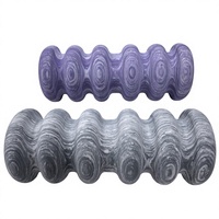 Rouleau de yoga et de Pilates en mousse EVA - Écologique, durable, haute densité, fermeté moyenne, couleur et logo personnalisables, portable, six têtes