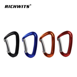 Crochet de sécurité en aluminium aéronautique 7075 de type D, mousqueton d'escalade, capacité de charge élevée de 12 KN avec verrouillage automatique de type D - Product Image 5