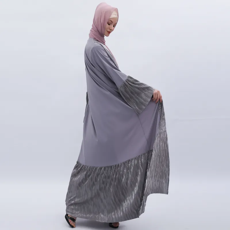 Toptan yüksek kalite moda islam giyim abaya dantel müslüman elbise günlük giyim bayanlar abaya