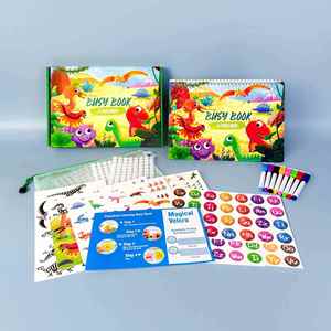 Juguetes Sensoriales de Dinosaurios para Niños Pequeños, Libro de Actividades Montessori para Viajes, para Niños con Autismo - Product Image 1