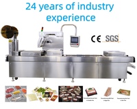 Machine d'emballage sous vide par thermoformage automatique pour poisson Basa, en acier inoxydable 304, certifiée CE, tension personnalisable