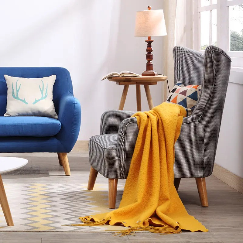 Sedia moderna con accento Lounge in tessuto da tappezzeria per soggiorno