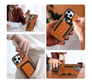 Nouveau étui à cartes en cuir PU magnétique détachable porte-portefeuille étuis de téléphone portable en cuir pour iPhone 15 16 Pro Max 17 étui en cuir - Product Image 5