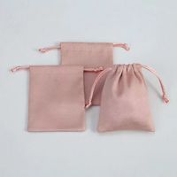 Pochette en velours rectangulaire minimaliste fabriquée par le fabricant, fermeture à cordon, logo personnalisable, portable, pour rouge à lèvres, bijoux, cosmétiques