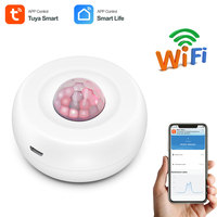 Tuya lampu Sensor gerakan WiFi 360 derajat, daya baterai ABS 2 1 mendeteksi gerakan tubuh manusia PST-FH400B dipasang di langit-langit