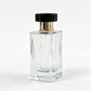 Botella de Perfume Coquette Square <span class=keywords><strong>con</strong></span> Base Gruesa, 30ml 50ml 100ml, Botella de Vidrio para Fragancias <span class=keywords><strong>con</strong></span> Caja Personalizada - Product Image 3