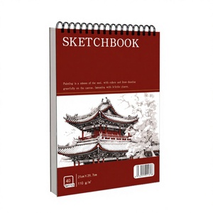 Carnet de croquis A4 à spirale, 40 feuilles, papier à dessin, style classique, pour usage scolaire et promotionnel, personnalisable, Chine - Product Image 1