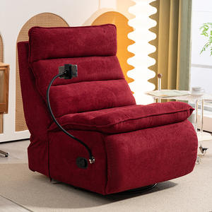 Canapé sectionnel inclinable électrique moderne en tissu pour salon, balcon, fauteuil de détente avec fonction de rotation en forme de capsule spatiale - Product Image 3