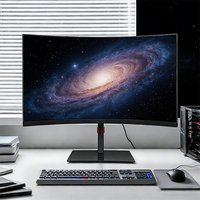 Moniteur de jeu incurvé LED 2K HD 27 pouces de haute qualité 180 Hz avec temps de réponse de 2 ms, rapport d'aspect 16:9 pour utilisation sur ordinateur de bureau