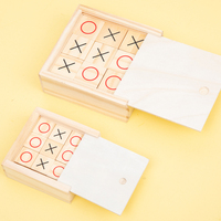 Jeu d'échecs XO en gros, jeu de Tic Tac Toe en bois amusant, très populaire, jeu de table familial classique, jouets éducatifs pour enfants