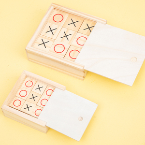 Jeu <span class=keywords><strong>d</strong></span>'échecs XO en gros, jeu de Tic Tac Toe en bois amusant, très populaire, jeu de table familial classique, jouets éducatifs pour enfants - Product Image 2