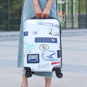 Bagages PP personnalisés prix de gros sacs de voyage en soie imprimés valise valises légères chariot de voyage - Product Image 5