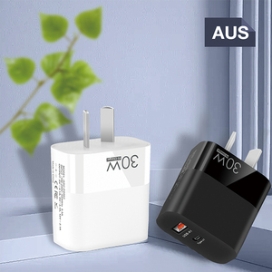 Caricabatterie per Cellulari <span class=keywords><strong>2</strong></span> in 1 USB+Type <span class=keywords><strong>C</strong></span>, <span class=keywords><strong>2</strong></span> Porte 5V <span class=keywords><strong>2</strong></span>.4A 12W, Adattatore per Telefoni Mobili USA/UE/UK, Vendita all'Ingrosso - Product Image 2