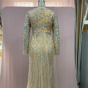 Vestidos de Fiesta para <span class=keywords><strong>Mujer</strong></span> al por Mayor con Estampado y Decoración de Cristales, Cola de Capilla - Product Image 6