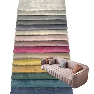 Bahan velour kustom kualitas tinggi perunggu cetak emas mewah vintage baru kain pelapis beludru mewah 2023 untuk sofa
