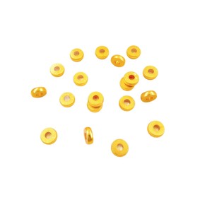 Gold Plated Frosted Round Spacer Beads For <b>Bracelet</b> Making Jewelry Findings 8mm <b>Copper</b> Core Color Preserving - Product Image 5