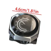 Horloge et thermomètre universels lumineux pour guidon de moto, en alliage d'aluminium, 1 pièce