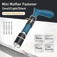Pistolet à clous pour béton, 200 clous, robuste, manuel, mini, en ABS, pour fixation murale, professionnel