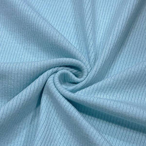 Tissu en mélange de <span class=keywords><strong>viscose</strong></span> 92% et élasthanne 8% 260 g/m², tricot interlock côtelé et brossé, matériaux extensibles pour vêtements décontractés pour femmes - Product Image 3