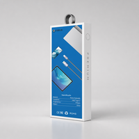 Boîte d'emballage personnalisée pour câble USB 60W, boîte en carton avec trou de suspension, OEM ODM, vente en gros, directement de l'usine