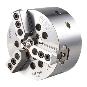 Máquina de torno <span class=keywords><strong>CNC</strong></span> tipo eje de mandril de potencia hidráulica sólida flotante de empuje directo Radial de 6 pulgadas de 3 mordazas del fabricante LEILIKA - Product Image 3
