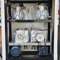 Dispensador de Combustible ZHXF, Bomba de Gasolina Digital de 2 Boquillas, Equipo de Gasolinera de Doble Lado con Alto Caudal y Pantalla LCD