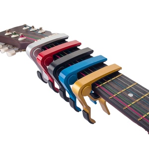 Accesorios de guitarra coloridos Capo de guitarra de aleación de aluminio acústico para guitarra bajo <span class=keywords><strong>ukelele</strong></span> - Product Image 1