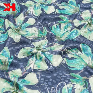 Оптовая продажа, шифоновая шелковая атласная ткань Kahn из полиэстера, цифровая атласная ткань для шитья платья