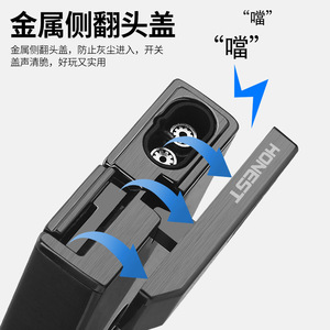 Baicheng nouveau <span class=keywords><strong>Boka</strong></span> haut de gamme métal fumer cadeau Double direct gonflable briquet Visual Air entrepôt cigare perceuse cadeaux - Product Image 5