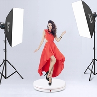 PULUZ Plateau tournant électrique de 45 cm à vitesse réglable par télécommande, support d'affichage, accessoires de tournage vidéo, photographie, charge maximale 100 kg