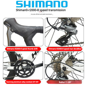 Vélo <span class=keywords><strong>de</strong></span> route en alliage d'aluminium 700C à 16 vitesses avec <span class=keywords><strong>frein</strong></span> à <span class=keywords><strong>disque</strong></span>, très vendu, niveau d'entrée pour hommes et femmes, pour les trajets urbains - Product Image 6