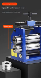 Gold-Schmuckblech-Pressmaschine Zahnradkern-Armband-Walzwerk Werkzeuge Mini Handbetrieben 1 Jahr Garantie Schmuckausrüstung - Product Image 6