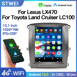 Reproductor de Radio para Auto STWEI para Lexus LX470 y Toyota Land Cruiser LC100 2006-2011, GPS, Navegador, Video, Multimedia, Android 13, Auto Carplay - Product Image 2