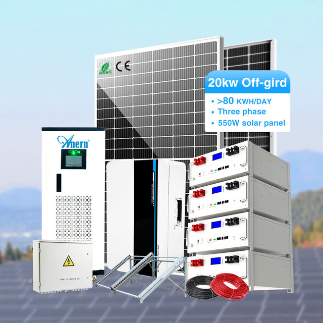 Complete Hybrid Solar Power System 10KW 15KW 20KW 30KW 50KW Solar Panel System