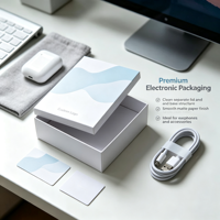 Boîte cadeau rigide blanche sur mesure, acceptation des commandes d'échantillons, boîte rigide recyclable pour l'emballage de produits de luxe