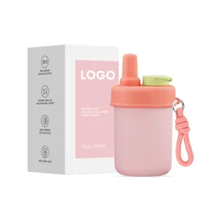 12oz thép không gỉ nhiệt cách điện trái cây Tumbler với rơm Nắp Rope trái cây Infuser cho trẻ em thấp moq Nhà máy cung cấp