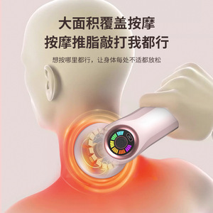 ปืนนวดไฟฟ้า YX-720 มอเตอร์ไร้แปรงถ่าน ชาร์จ USB ได้ สำหรับนวดคอ หลัง ขา ลดไขมัน นวดกระตุ้น ใช้ในบ้าน - Product Image 2