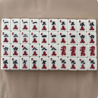 Set Permainan Mahjong Amerika Yahudi Barat 30mm Melamin 166Pcs, Tahan Lama, Cocok untuk Dimainkan di Rumah, Klub, atau Meja, Hadiah Liburan yang Sempurna