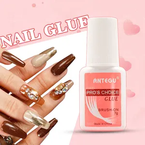 Eco-Friendly Strong Brush-On Adhesive Nail Glue For Acrylic Nails