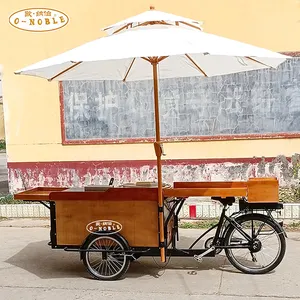 Elektrische Crepes Fahrrad elektrische Pfannkuchen Wagen mit Pancake Maker Hot Dog Trolley Dreirad Verkauf