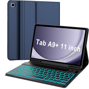 Étui Clavier Détachable pour <span class=keywords><strong>Tablette</strong></span> <span class=keywords><strong>Samsung</strong></span> Galaxy <span class=keywords><strong>Tab</strong></span> A9 Plus 5G 11 Pouces 2023 avec Clavier et Support pour <span class=keywords><strong>Tablette</strong></span> A9+ 11 Pouces - Product Image 1